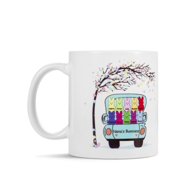 Personalized Bunny Coffee Mug Easter Cup