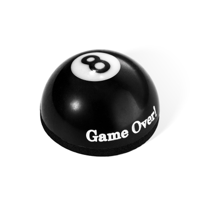 Marqueur de poche pour billard, petite demi-boule avec base en caoutchouc, marqueur de poche personnalisé avec nom gravé au laser, cadeau pour équipe de balle/amateur de billard