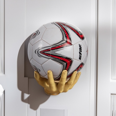 Hand Basketball Holder Wall Mount, Ball Holder Wall Mount, Ball Display Case Wall Storage for Basketball, Soccer Ball