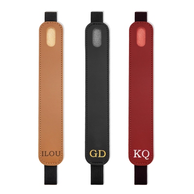 Personalized Initial Stylus Pen Holder, Custom Embossed Artificial Leather Stylus Pen Case, Pencil Sleeve for Remarkable 2, Gift for Read Lover