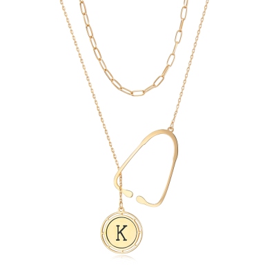 Custom Initial Stethoscope Necklace for Woman, Graduation/Medical Student/Nurse/Doctor Gift