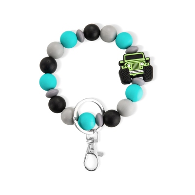 Car Charm Wristlet, Silicone Bead Wristlet, Car Keychain, Adjustable Wristlet, Car Lovers Gift, Guy Gift, Gift for Dad/Boyfriend