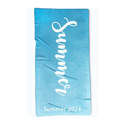 Personalized Multicolor Super Absorbent Quick Dry Name Beach Towel, Outside Birthday Travel Pool Party Summer Vacation Gift for Traveler/Family