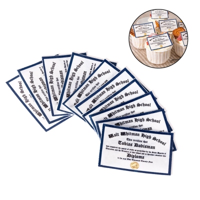 (Set of 10pcs)Personalized Edible Graduation Diplomas Cupcake Toppers, Graduation Party Cookie Cake Decor 2024, Gift for Graduate/Student/Classmate