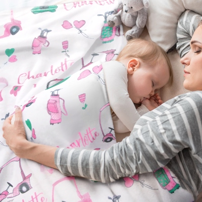 Personalized Pink Golf Swaddle Blanket, Customized Name Cozy Flannel Sports Blanket, Nursery Decor, Baby Show Gift, Gift for Newborn/Baby Girl