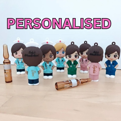 Personalized Nurse/Paramedic Cartoon Character Ampoule Opener, Custom Name Ampoule Breaker, Appreciation/Birthday Gift for Nurses/Medical Staff