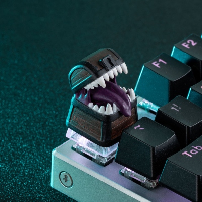 Baby Mimic Chest Keycap for Cherry MX Keyboard, Artisan Keycap, Hand Painted Cute Keycap Designs, Gifts for DND Players
