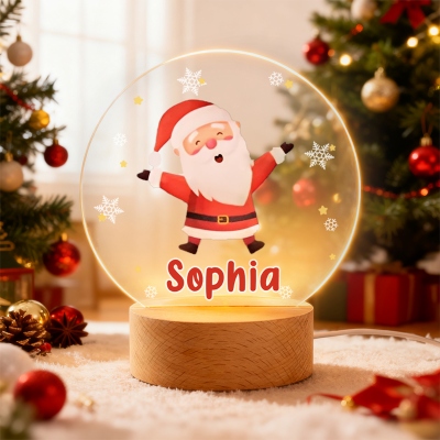 Customize your Santa Claus night light and let Santa's magic illuminate your night.