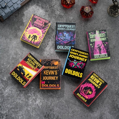 Adventure Mini Book Fridge Magnets, 3D Printed Book Magnet Decor, Unique Gift for Book Lovers & RPG Gamers