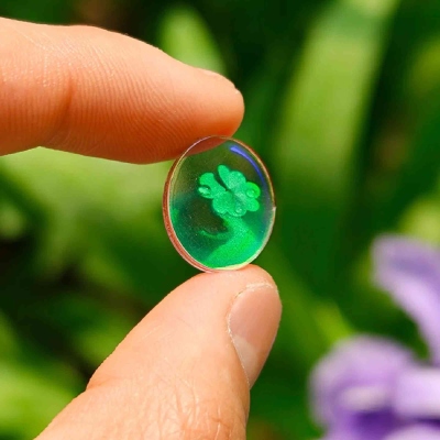 Personalized Holographic Pendant Charm with 3D Memorial Photo, Memorial Necklace, Ring or Keychain, Anniversary & Holiday Gift for Women/Friends