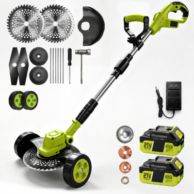 3-in-1 Cordless Grass Trimmer with 21V Battery & 2 Batteries, Lightweight Edger for Small/Medium Gardens, Father's Day/Birthday Gift for Dad/Gardener