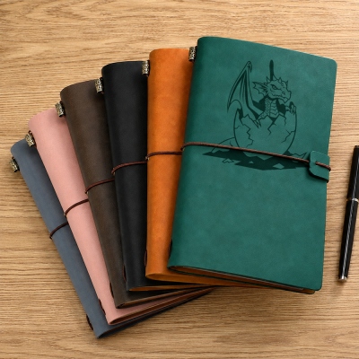 Personalized DND PU Leather Campaign Journal with 2 Detachable Blank Notebooks, Custom RPG Notebook with Plastic Storage Pockets, Fantasy DND Gifts