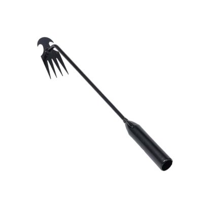 20-Inch 4-Tine Garden Weed Puller, Manganese Steel Hand Weeder for Dandelions, Lawn & Flower Beds