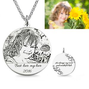 Personalized Img Necklace Memorial Jewelry