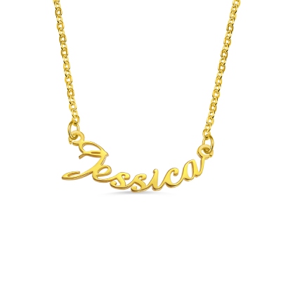 Personalized Smile Name Necklace