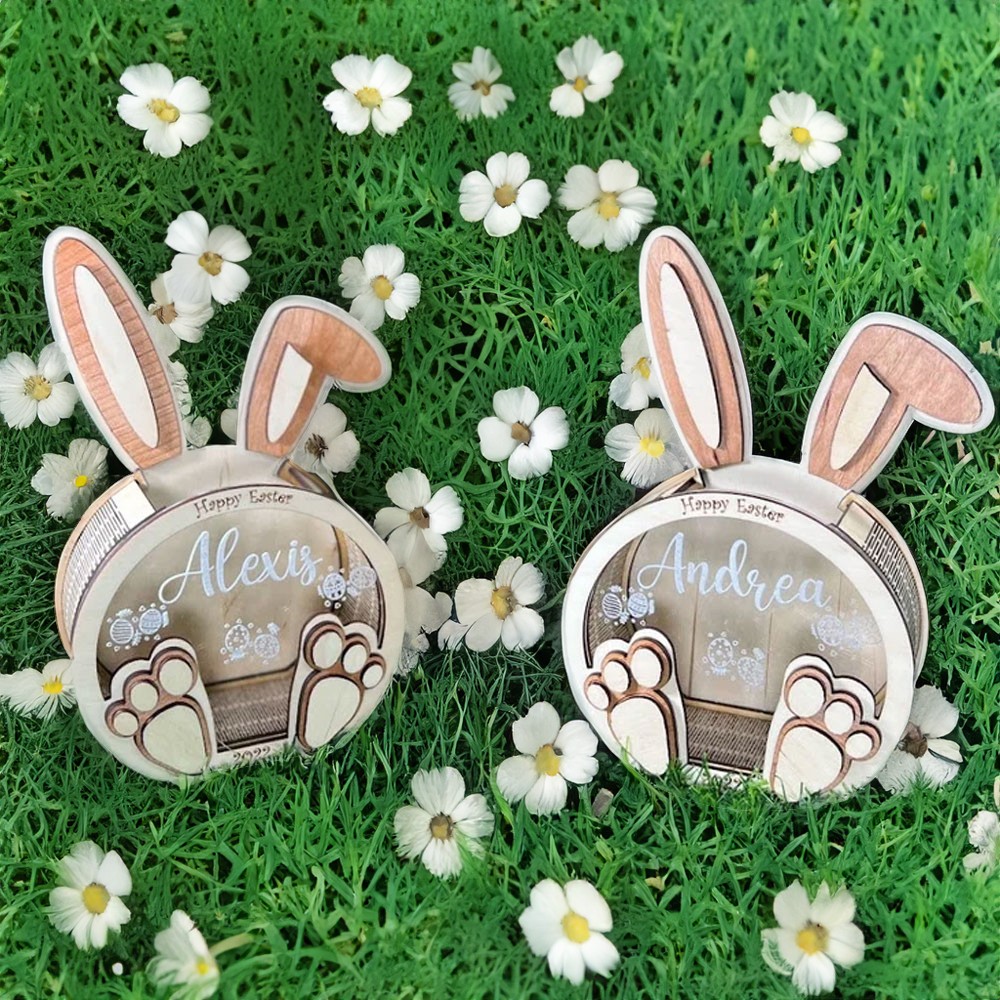 Boîte de friandises de Pâques en forme de lapin