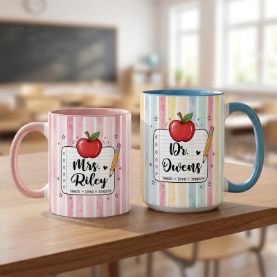 mug with color inside