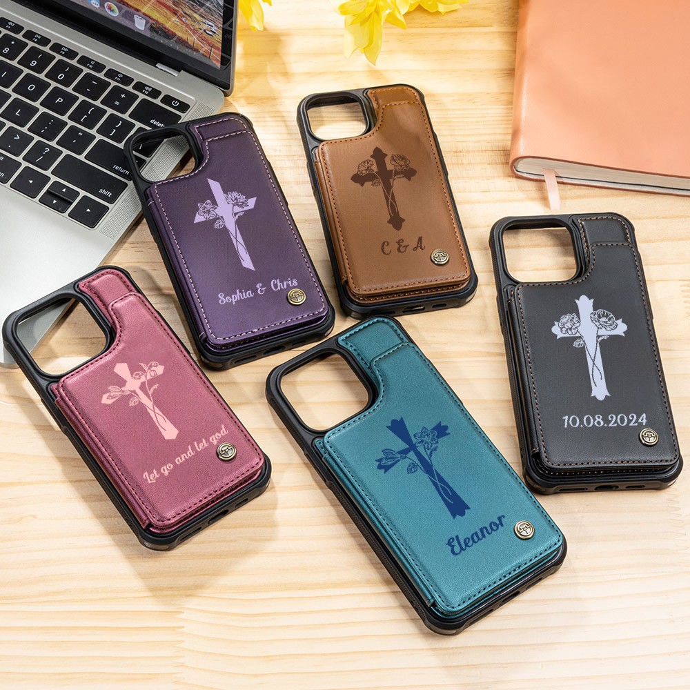 lphone wallet case with card holder