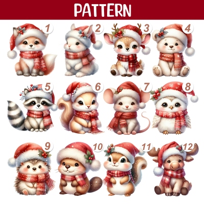 Personalisierte Weihnachts-Cartoon-Tiere, weiche Kapuzendecke mit Namen, mehrfarbige Weihnachts-Kapuzendecke, Weihnachtsgeschenk für Kinder