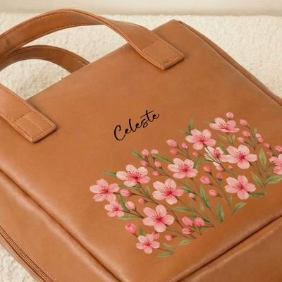 make up bag with birthflower