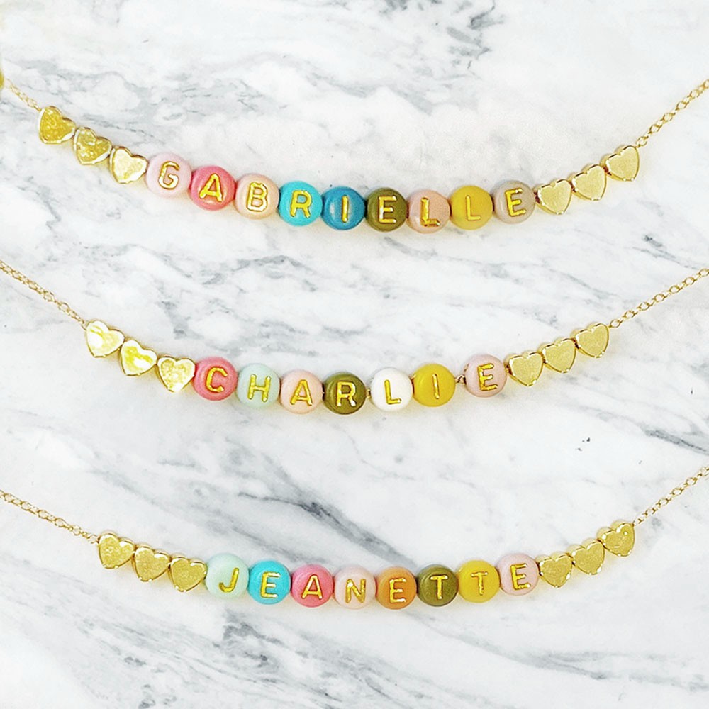 collier prénom coeur