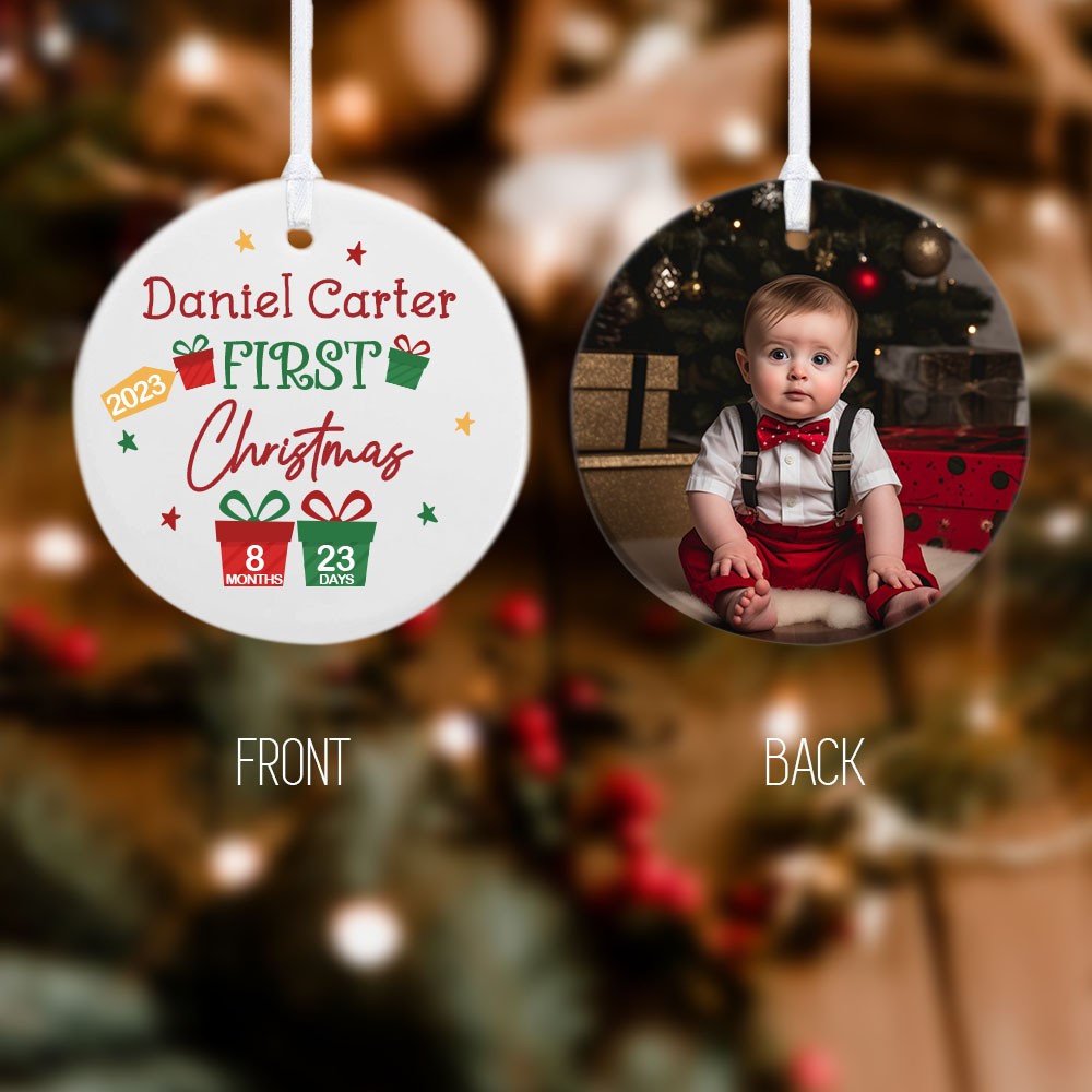 Christmas ceramic pendant