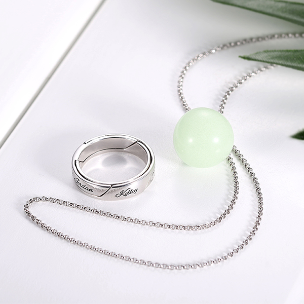 Colar Personalizado com Bola Luminoso