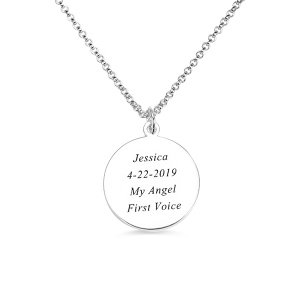 Personalized Baby Sound Wave Necklace