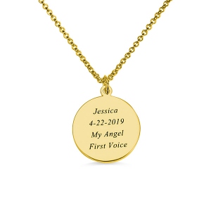 Personalized Baby Sound Wave Necklace