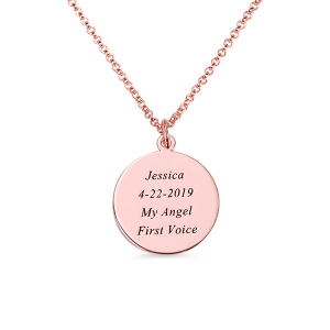 Personalized Baby Sound Wave Necklace