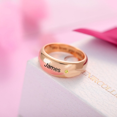 personalized name ring 
