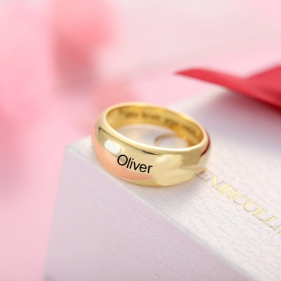 personalized name ring