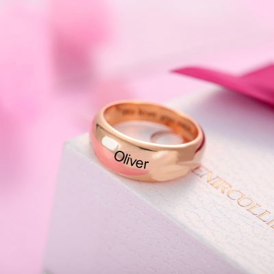 personalized name ring