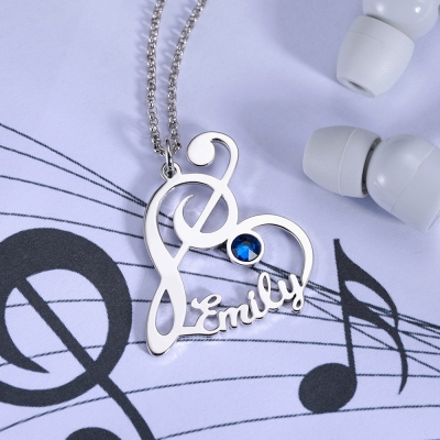 music note necklace