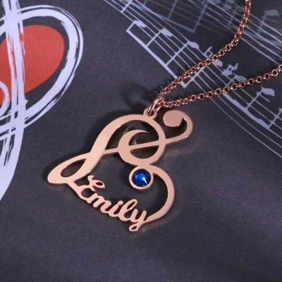 music note necklace