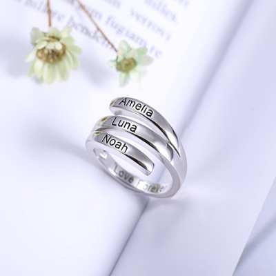 personalized name ring