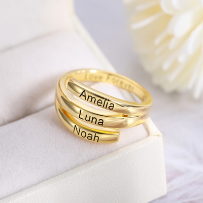 personalized name ring