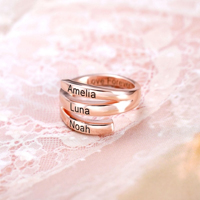 personalized name ring