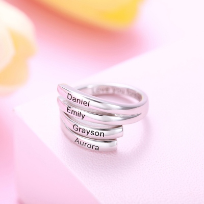 personalized name ring