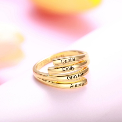 personalized name ring