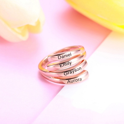 personalized name ring