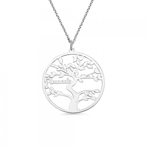 Personalized Family Tree Name Necklace