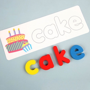Wooden Words Spelling Game Set Early Education