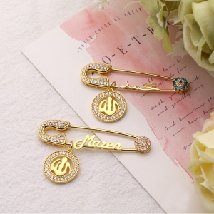 Arabic or English Name Pin for Baby