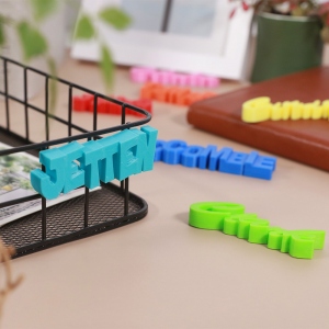 Personalized 3D Print Text Sign Magnet Set of 3