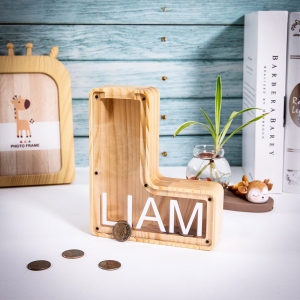 Personalized Wooden Name Money box
