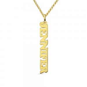 Personalized Vertical Name Necklace