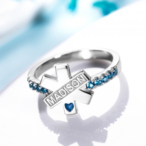 Start of Life EMS Symbol Ring Medical Gift
