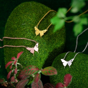 Personalized Name Butterfly Necklace