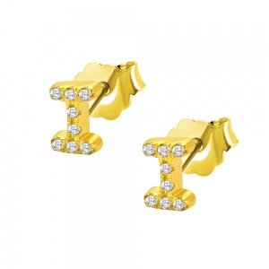 Personalized Initial Studs Alphabet Earrings 2 Pack